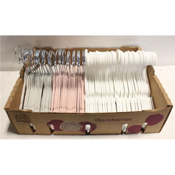 FLAT OF QUALITY JUVENILE CLOTHES HANGERS