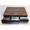 Image 1 : CASSETTE DECK HOLDER WITH CASSETTE TAPES