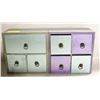Image 1 : 2 WOODEN DECO STORAGE BOXES WITH DRAWS