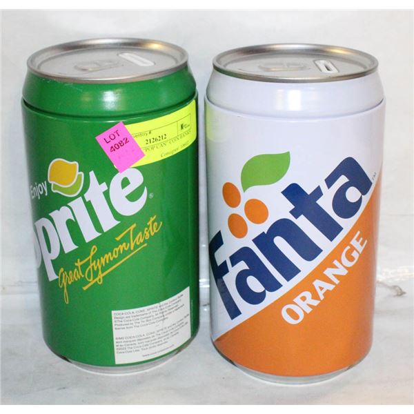 OVERSIZED “POP CAN” COIN BANKS – FANTA &