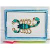 Image 1 : NEW ENAMEL SCORPION BROOCH 1.85 “X1.14”