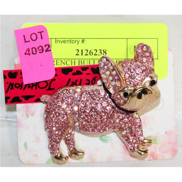 NEW FRENCH BULLDOG BROOCH BETSEY