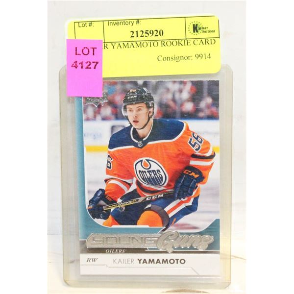 KAILER YAMAMOTO ROOKIE CARD