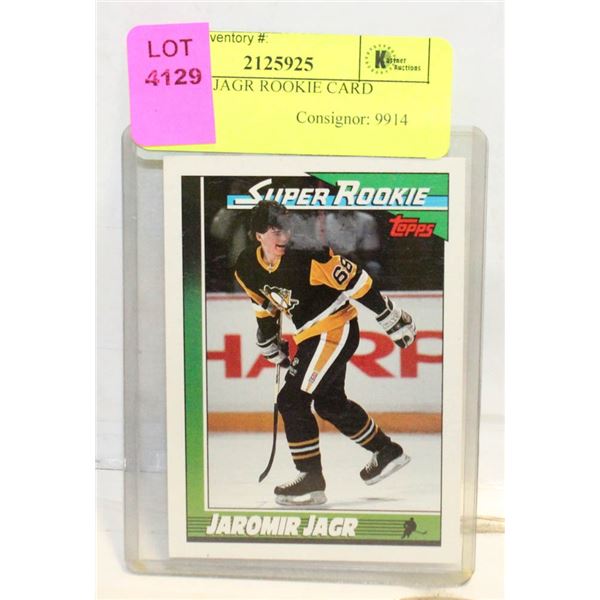 JAROMIR JAGR ROOKIE CARD