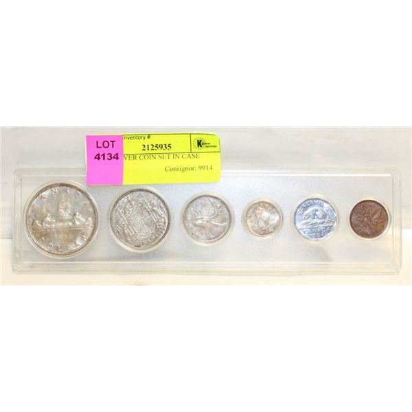 1954 SILVER COIN SET IN CASE
