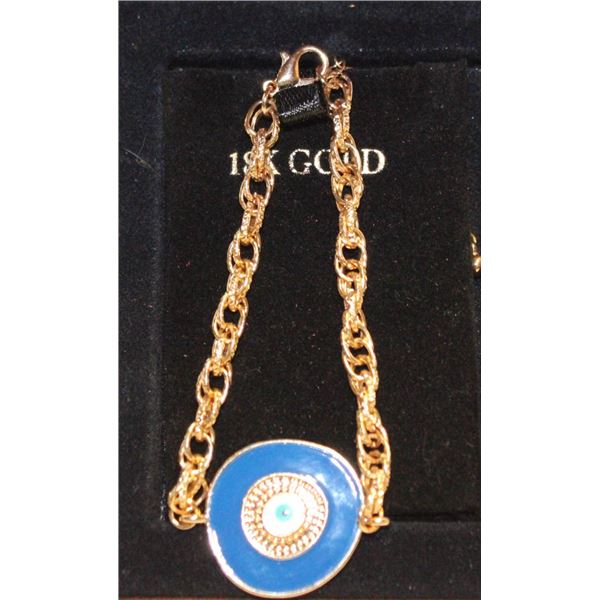 TURKISH NAZAR GLASS EVIL EYED LUCKY BRACELET