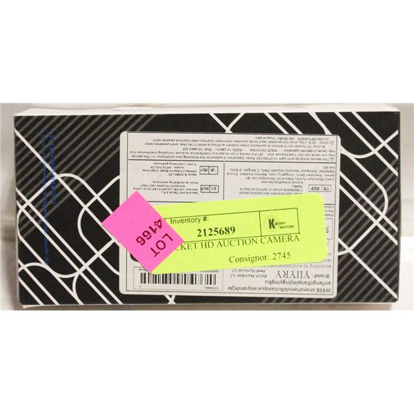 NEW POCKET HD AUCTION CAMERA