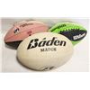 Image 1 : RUGBY BALL & 2 FOOTBALLS