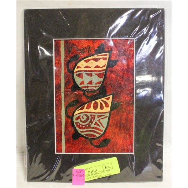OFA AHOLELIE PETROGLYPH ART ORIGINAL NEW SEALED