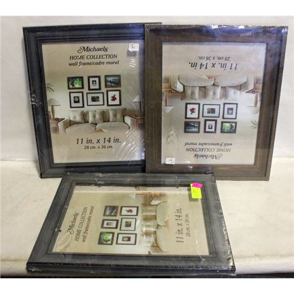 SET OF 3 NEW SEALED 11 X 14 PICTURE FRAMES