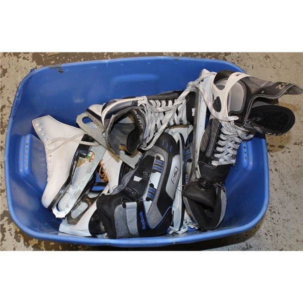 ASSORTED HOCKEY AND FIGURE SKATES