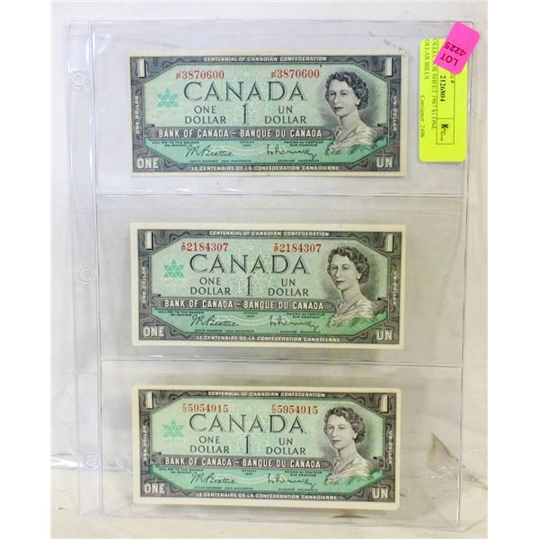 COLLECTOR SHEET 1967 $1 ONE DOLLAR BILLS
