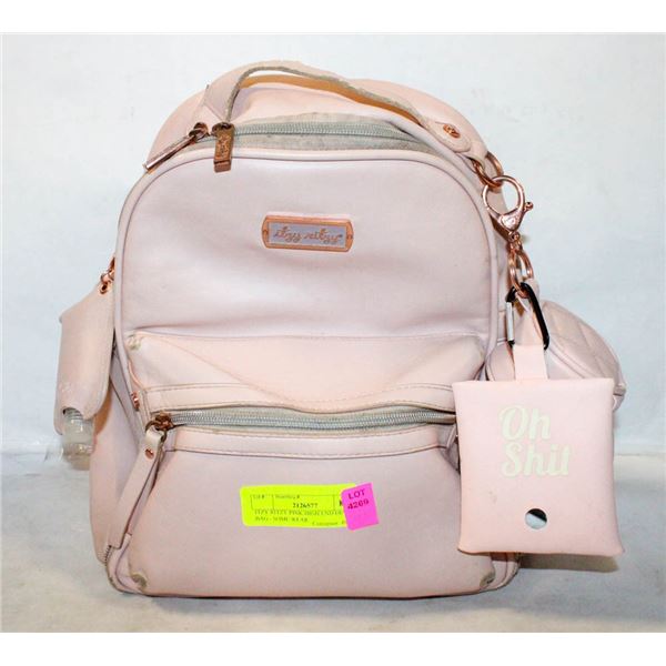 ITZY RITZY PINK HIGH END DIAPER BAG - SOME WEAR