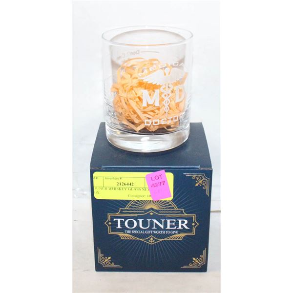 TOUNER WHISKEY GLASS NEW IN BOX