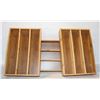 Image 1 : BAMBOO CUTLERY TRAYS SET OF 3