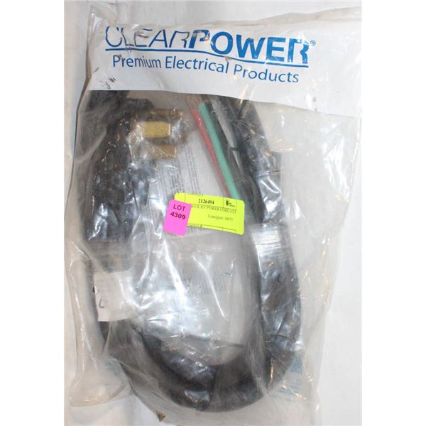 CLEARPOWER RV POWER CORD 4 FT