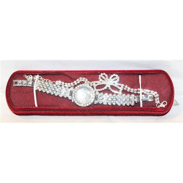 NEW 2PCS WOMEN'S WATCH AND BRACELET