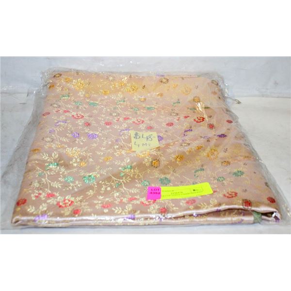 4 METERS OF SHINY EMBROIDERED FABRIC