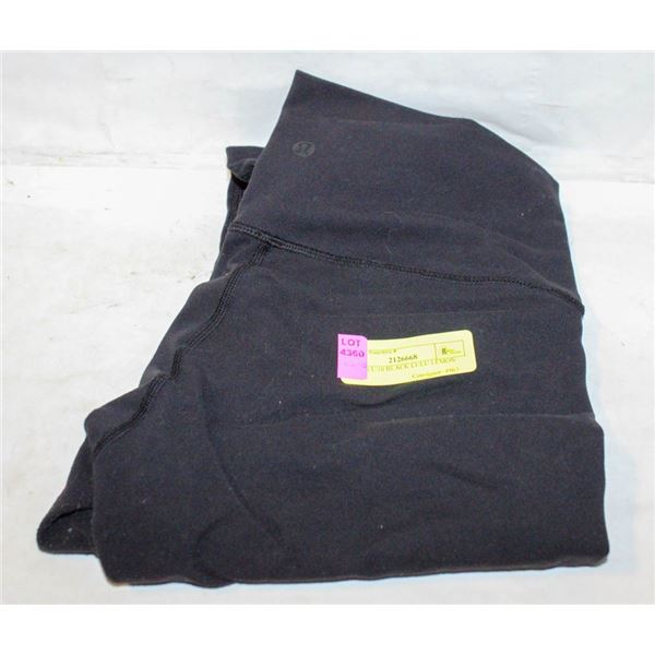 LADIES L/10 BLACK LULU LEMON PANTS