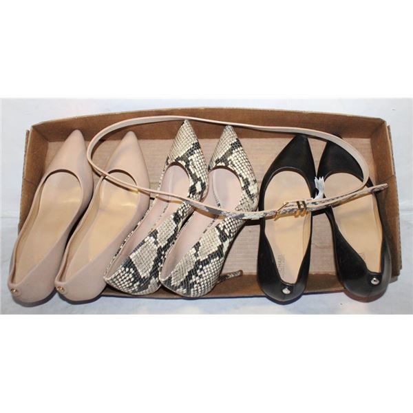 MICHAEL KORS AND ALDO - 3 PAIRS LADIES SHOES 8.5