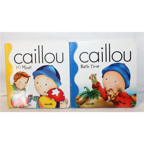 VINTAGE "CAILLOU" CHILDREN'S BOOKS- LOT OF 2