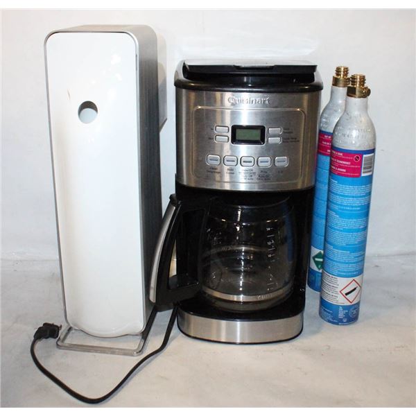 SODASTREAM WITH CANESTER AND COFFEE MAKER