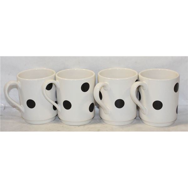 SET OF 4 KATE SPADE MUGS