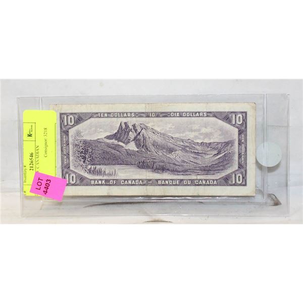 1954 $10 NOTE CANADIAN