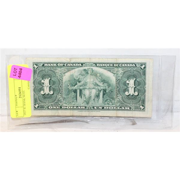 1937 $1 BANK NOTE