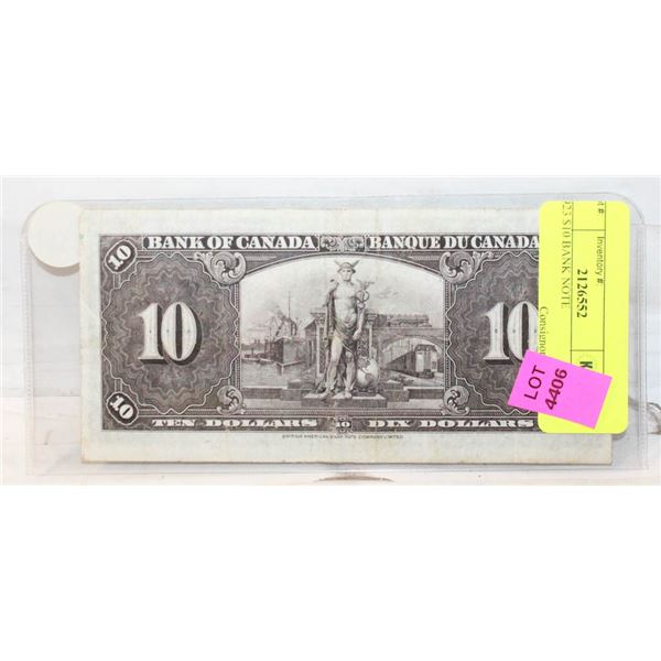 1923 $10 BANK NOTE