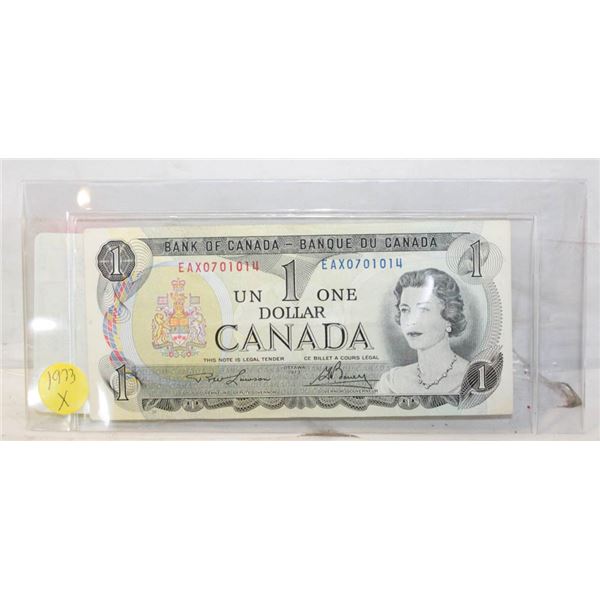 1973 $1 * REPLACEMENT NOTE AAX0701014