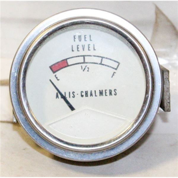 VINTAGE COLLECTABLE ALLIS CHALMERS GLASS FACE FUEL