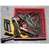 Image 1 : BIN OF BOOSTER CABLES & SAWS