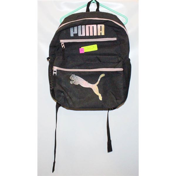 PUMA BACKPACK PINK GREY BLACK