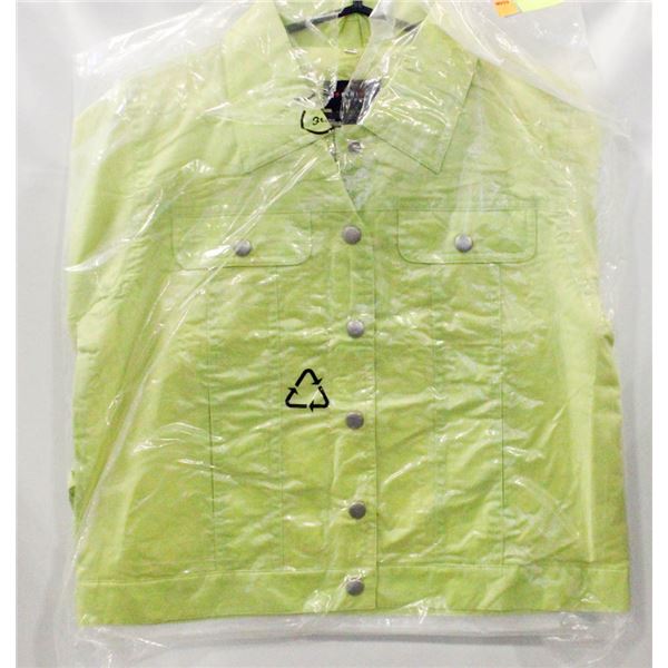 NEW GREEN RAIN COAT S/36