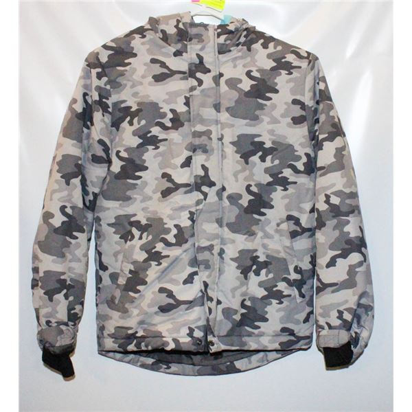 GIRLS 1-12 GREY CAMO WINTER JACKET