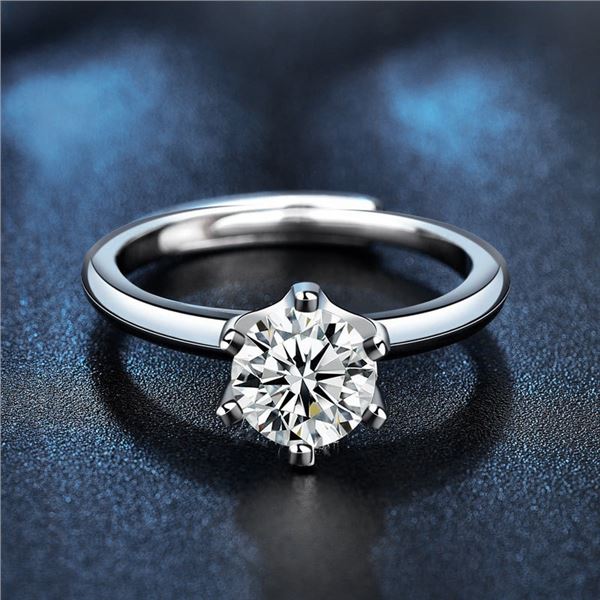 2 CT CERTIFIED ROUND BRILLIANT MOISSANITE 925S