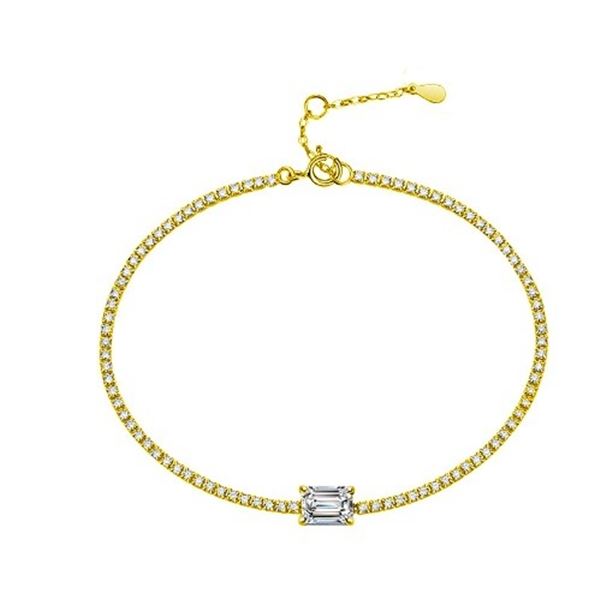 18KGP STAMPED 1CT GRA CERTIFIED RECTANGLEBRILLIANT