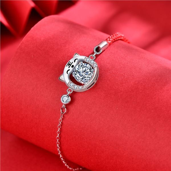 1 CT GRA CERTIFIED ZODIAC TIGER ROPE SYLE BRACELET