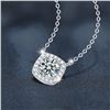 Image 1 : 1 CT GRA CERTIFIED ROUND BRILLIANT 925S NECKLACE