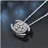 Image 1 : 1 CT GRA CERTIFIED ROUND BRILLIANT 925S NECKLACE