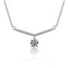 Image 3 : 1CT GRA CERTIFIED ROUND BRILLIANT 925S NECKLACE