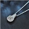 Image 1 : 1 CT GRA CERTIFIED ROUND BRILLIANT 925S NECKLACE