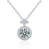 Image 4 : 1 CT GRA CERTIFIED ROUND BRILLIANT 925S NECKLACE