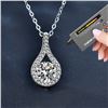 Image 2 : 1 CT GRA CERTIFIED ROUND BRILLIANT 925S NECKLACE