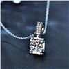 Image 1 : 1 CT GRA CERTIFIED ROUND BRILLIANT 925S NECKLACE