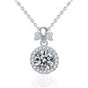 Image 4 : 1 CT GRA CERTIFIED ROUND BRILLIANT 925S NECKLACE