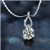 Image 1 : 1 CT GRA CERTIFIED ROUND BRILLIANT 925S NECKLACE