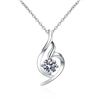 Image 3 : 1 CT GRA CERTIFIED ROUND BRILLIANT 925S NECKLACE