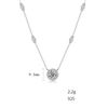 Image 1 : 1 CT GRA CERTIFIED ROUND BRILLIANT 925S NECKLACE